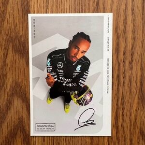 Mercedes AMG Petronas F1 Lewis Hamilton 2024 Season Card